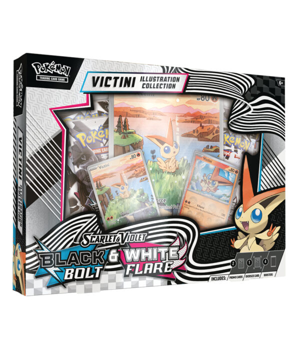 Black Bolt White Flare Victini Illustration Collection