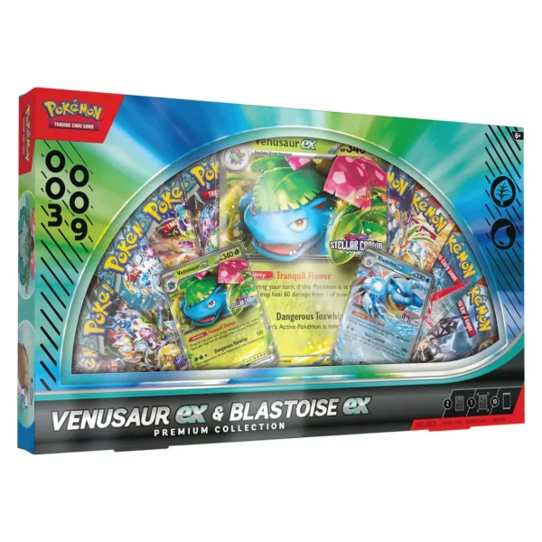 Pokémon TCG Venusaur Ex & Blastoise Ex Premium Collection Box