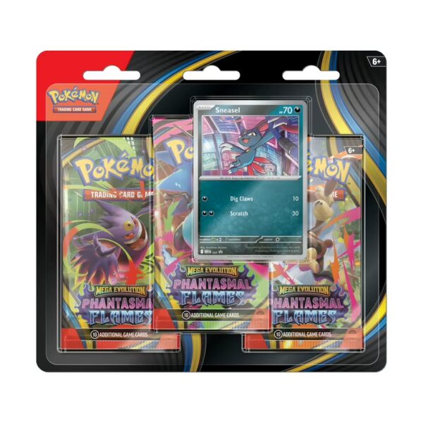 Pokémon TCG Phantasmal Flames 3-Pack Blister Sneasel