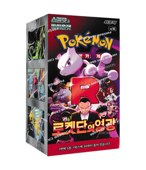 Pokémon TCG Koreański Booster Box Glory of Team Rocket - sv10