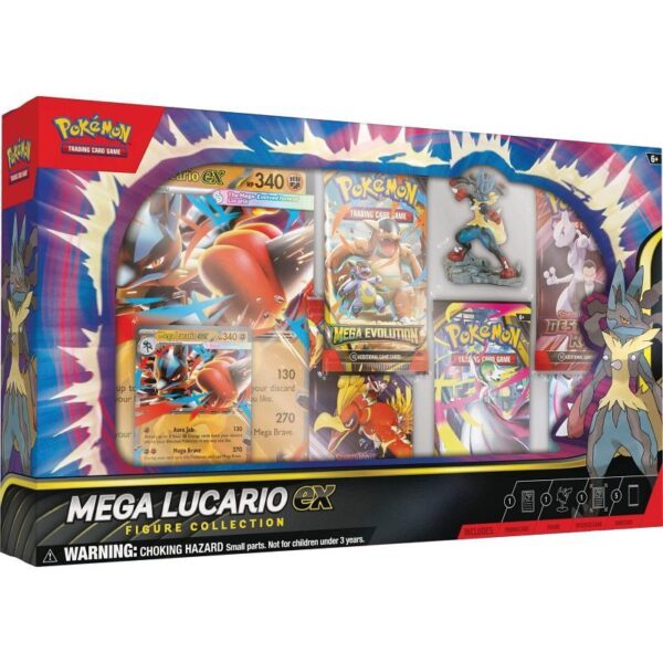 Pokémon TCG Angielski Box Mega Lucario Ex Figure Collection