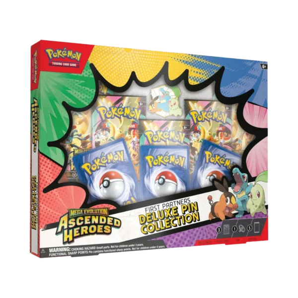 Pokémon TCG: Angielski Box Ascended Heroes First Partners Deluxe Pin Collection