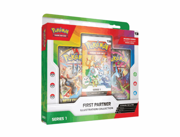 Pokémon TCG: Angielski Box First Partner Illustration Collection - Series 1