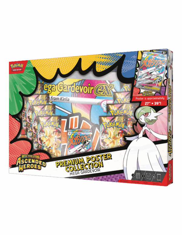 Pokémon TCG: Angielski Box Ascended Heroes Premium Poster Colection - Mega Gardevoir