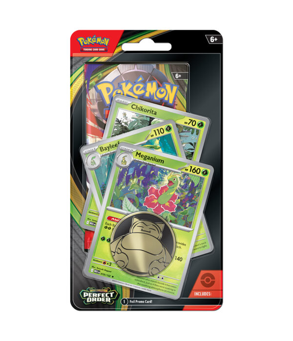 Pokémon TCG: Angielski Premium Checklane Blister „Meganium” Perfect Order